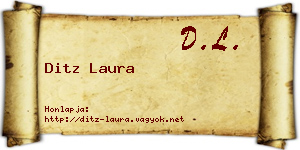 Ditz Laura névjegykártya