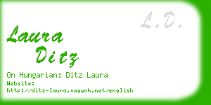 laura ditz business card